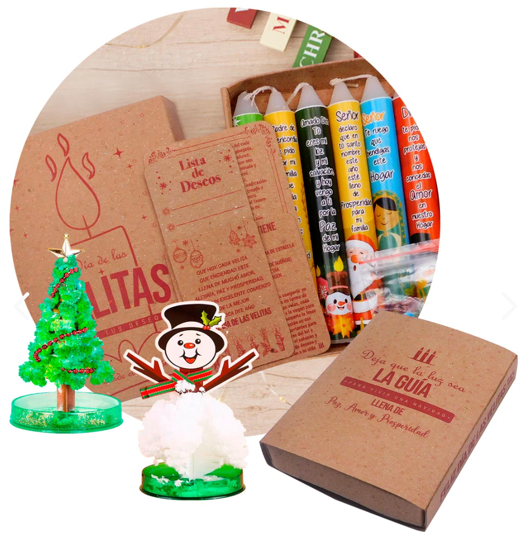 KIT MAGICO Velas x6 + Árbol Mágico+ Muñeco Mágico
